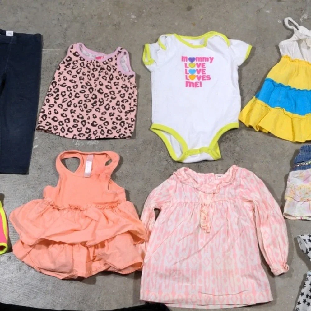 Baby Girl Toddler Clothing Lot 2T 24M 10pc Lot Mixed Brands Nike Carters Jumping